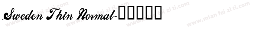 Sweden Thin Normal字体转换